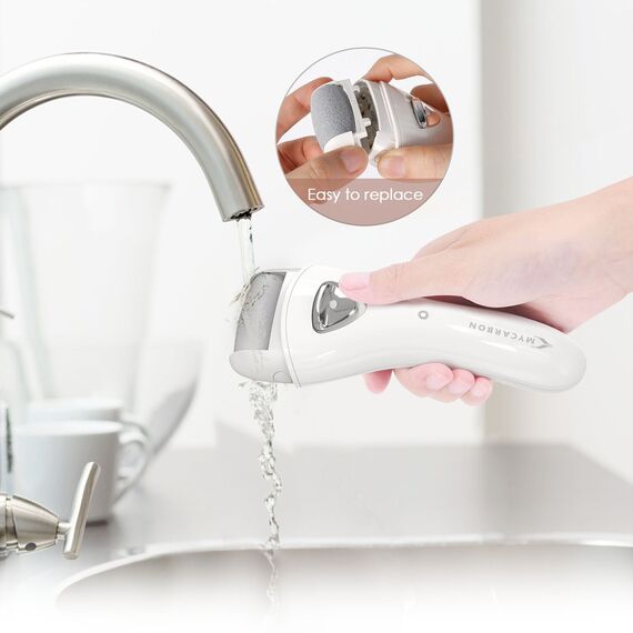 MYCARBON Elektrischer Hornhautentferner wiederaufladbar Hornhauthobel Hornhautraspel Fußpflege für Füsse