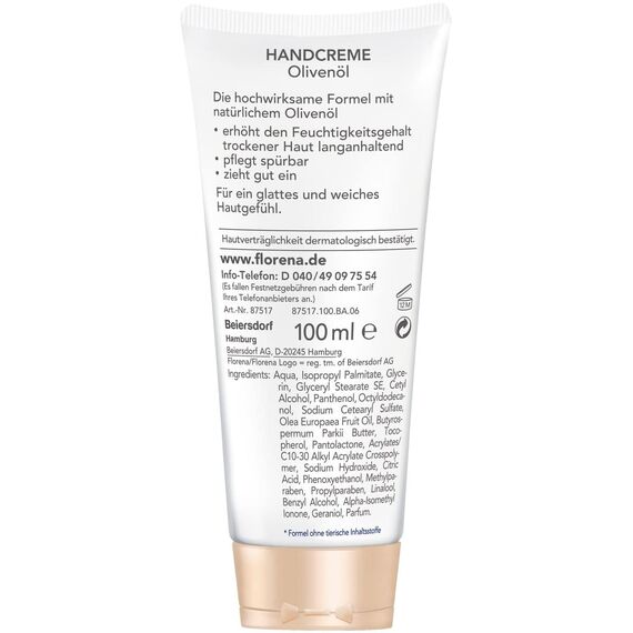 Florena Handcreme Olivenöl, Vegan, 100ml