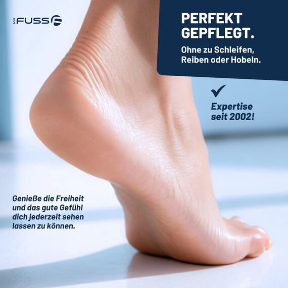 Mr. Fuss® No. 4 - Advanced Pack Complete - Groß, Nagelhaut- Hornhautentferner Sparpaket 5 tlg. Aktiv-Lösung Schnell erweichend - 500 ml, Balsam No. 2-200 ml, Watte, Besteck-Set