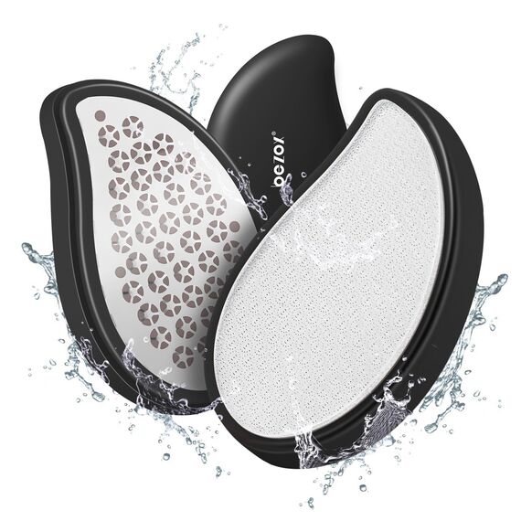 BEZOX 3-in-1 Nano Glass Callus Remover & Stainless Steel Callus File, Highly Effective Callus Remover for Velvety Soft Feet, Callus Rasp for Callus Remover, Strong Callus Dead Skin Foot Scraper