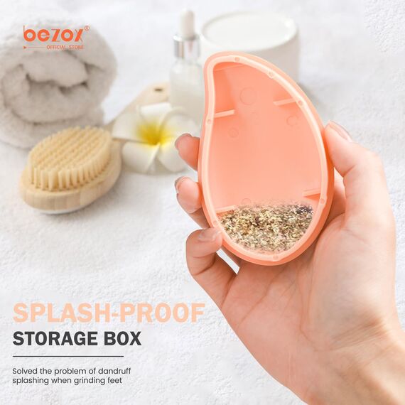 BEZOX 3in1 Nano Glas Hornhautentferner & Edelstahl Hornhautfeile - Hochwirksame Hornhauthobel für samtweiche Füsse - Hornhautraspel Für Hornhautentferner Starke Hornhaut Tote Haut Fuß Schaber