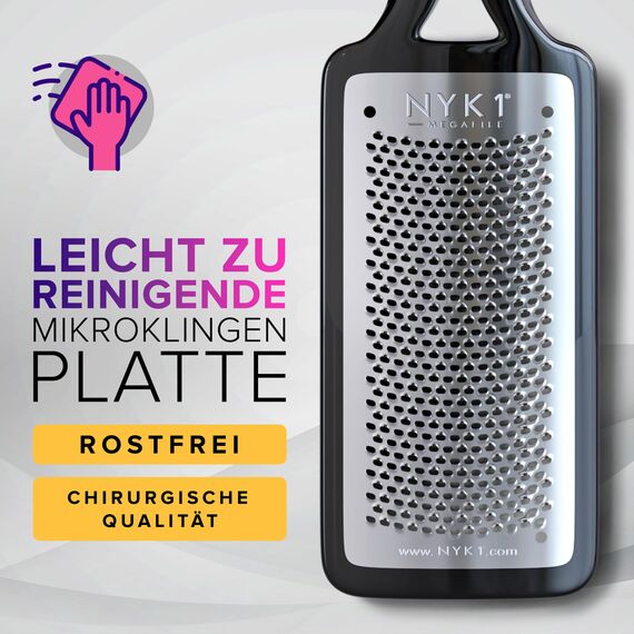 ULTIMATIVE Hornhautfeile Hornhautentferner Für Fußpflege (Groß) MEGAFILE Hornhauthobel Für Hornhaut Entfernen Fuß - Hornhautraspel Für Hornhautentferner Starke Hornhaut Tote Haut Fuß Schaber