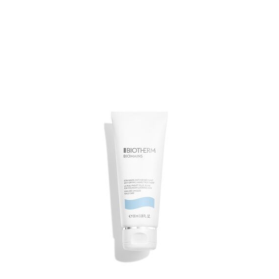 Biotherm Biomains Handcreme, Creme gegen trockene Hände, Damen Hand- und Nagelpflege für weiche und geschmeidige Hände mit feuchtigkeitsspendenden Wirkstoffen, 100 ml