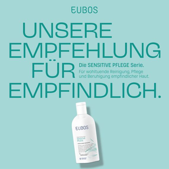 EUBOS SENSITIVE PFLEGE I Lotion Dermo Protective I Intensive Körperlotion für normale bis trockene Haut I Für spürbar glattere & weichere Haut I Hautverträglichkeit dermatologisch bestätigt I 200ml