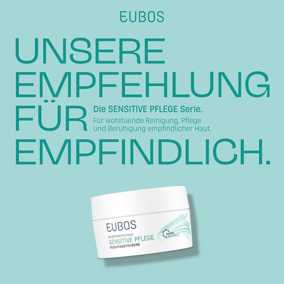 EUBOS SENSITIVE PFLEGE I Feuchtigkeitscreme Nachfüllbeutel I Intensive Pflege für empfindliche Haut I Fördert ein gesundes Aussehen der Haut I Hautverträglichkeit dermatologisch bestätigt I 50ml