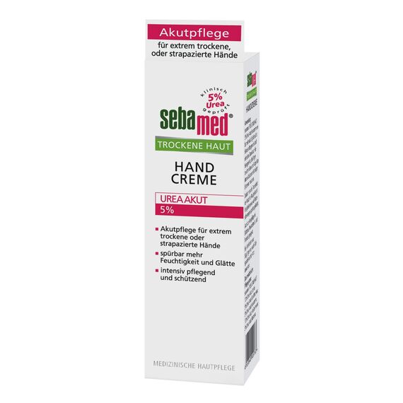 Trockene Haut Handcreme 5% Urea Akut 75 ml, lindert spürbar Spannungsgefühl, Rauheit und Rissigkeit und hilft, die natürliche Feuchtigkeitsbalance wieder herzustellen (Packung mit 2)