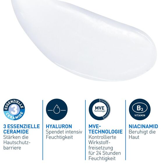 CeraVe Regenerierende Handcreme, Sanfte Creme bei empfindlicher Haut, Ohne Duftstoffe, Bei Neurodermitis oder Allergien, Mit Hyaluronsäure und essenziellen Ceramiden, 100 ml