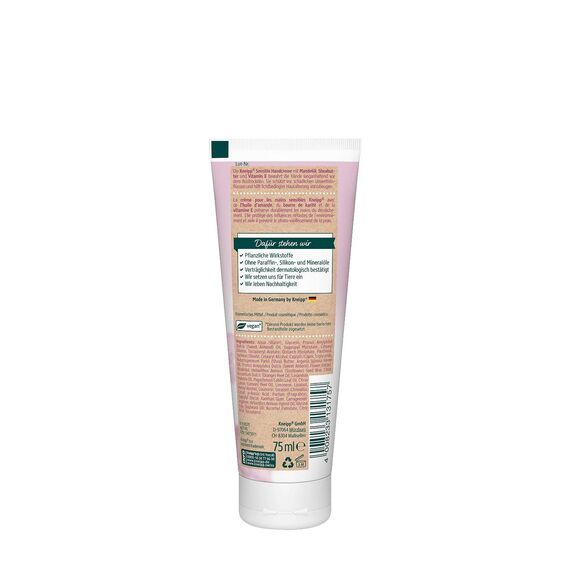 Kneipp Sensitiv Handcreme Mandelblüten Hautzart - Mandelöl, 8er Pack (8 x 75 ml)
