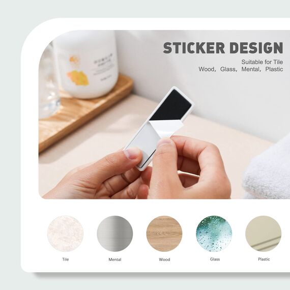 CORNERIA 2pcs Tubenquetscher mit Magnet Saugnapf, Wandmontage Tubenausdrücker, Zahnpastahalter Passend für alle Tubengrößen