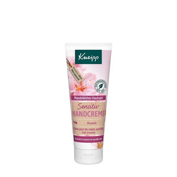 Kneipp Sensitiv Handcreme Mandelblüten Hautzart - Mandelöl, 8er Pack (8 x 75 ml)