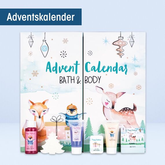 Accentra – Pflege Adventskalender 2025 für Mädchen mit 24 Pflegeprodukten – Adventskalender Beauty mit Bodylotion, Badebomben, Duschgel, Shampoo, Lip Balm, Handcreme uvm. – Weihnachtskalender Teenager