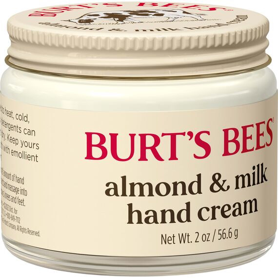 Burt's Bees® 99% natürliche feuchtigkeitsspendende Mandel- und Milch-Handcreme — 56,6 Gramm Glas