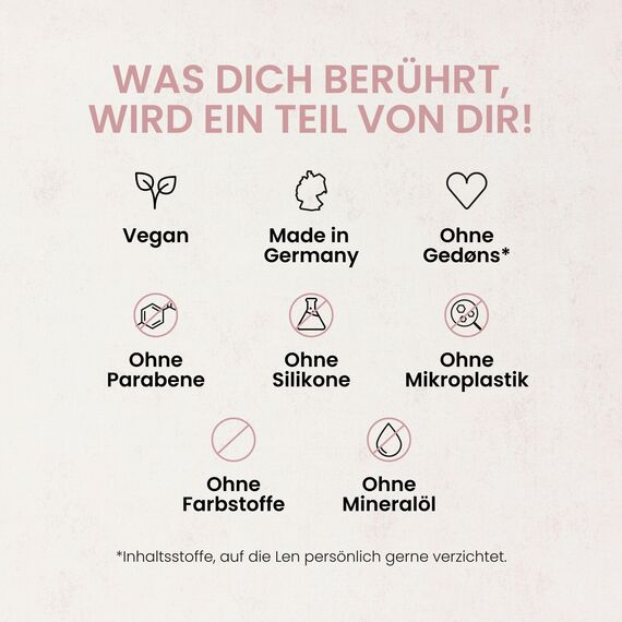 Jean & Len Handcreme Pfingstrose & Litschi, spendet normalen & trockenen Händen Feuchtigkeit, mit Provitamin B5, Shea- und Kakaobutter, vegane Handpflege, ohne Parabene & Silikone, 75 ml
