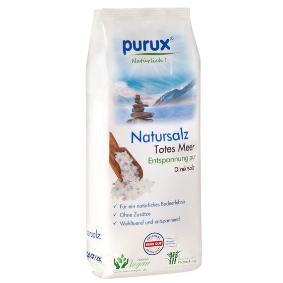 purux Totes Meer Salz 5kg Direktsalz 6x 850g Badesalz absolut naturbelassen