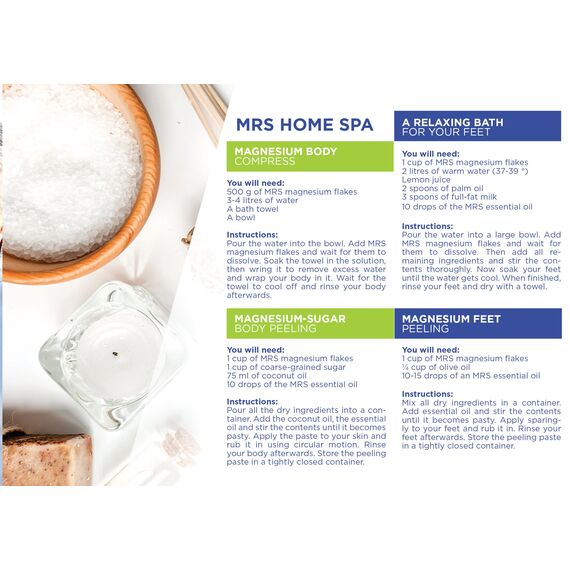 MRS Magnesium Flakes & Magnesiumflocken in Feinster – 100% Naturbelassene Magnesiumchlorid Flocken – Ideales Badesalz für Ein Fußbad, Vollbad & Gegen Magnesiummangel – 1 kg