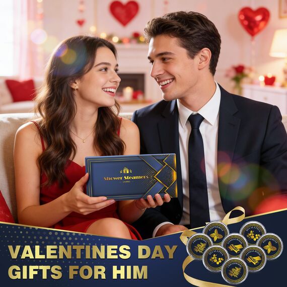 Qivatex Geschenke für Männer: Badebomben Aromatherapi Valentinstag Geschenke für Ihn, Badebomben SPA-Selbstpflege Geburtstagsgeschenke, Osterkörbchen für Teenager 8 Stück