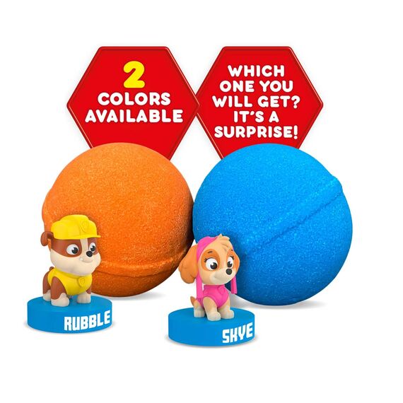 INKEE - Surprise Paw Patrol Badebomben Kinder mit Überraschung Überraschungs-Badekugel mit Stempel 3er-Multipack - Badezusatz Kinder