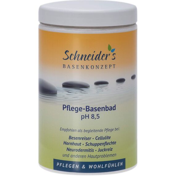 Schneider's Pflege-Basenbad 1400g | Handmade in Germany | Von Heilpraktikern entwickelt | Basisches Badesalz zur Entsäuerung für samtweiche Haut | Unterstützt die Entgiftung mit pH 8,5