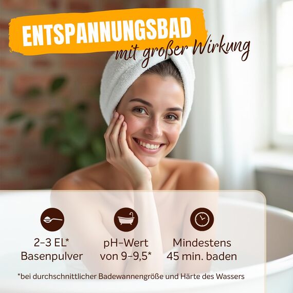 LaSolium Basenbad, Basisches Badesalz zur Entsäuerung, DERMATEST SEHR GUT, 650g
