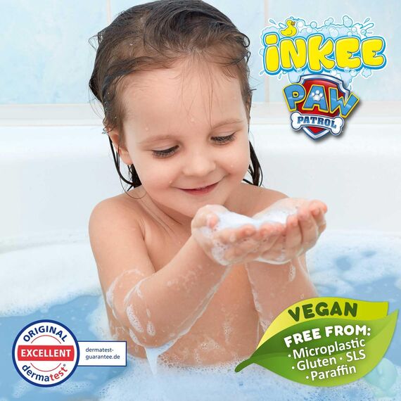 INKEE Paw Patrol Mini Badebomben Kinder 10er Pack - 30 Badekugeln in 3 Farben mit Mandelöl & Colagummi-Aroma