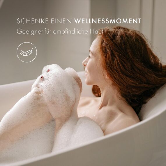 Satin Naturel luxuriöses Geschenkset für Frauen – 7 Badebomben Vegan für 14 Bäder – Wellness Pflege & Relax – Badebomben Set – Weihnachtsgeschenkidee – festliches Geschenk – weihnachtliches Geschenk