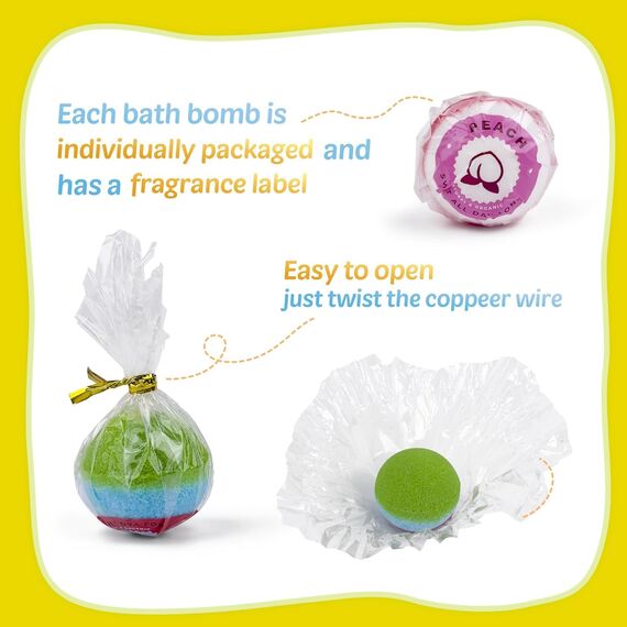 BadBomben für Kinder mit Spielzeug innen, 30 PCS Natrual und organische Blase Bad Bomben mit Glow-in-the-Dark Überraschung innen, perfekte handgemachte Geburtstag Halloween Weihnachts geschenk für Jun