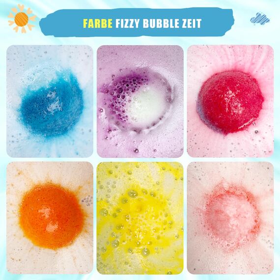 20 Badebomben für Kinder mit Dinosaurier-Saugnapf-Überraschung im Inneren, ganz natürliche Bio-Badebomben für Mädchen und Jungen zum Geburtstag, Weihnachten, bunte Sprudelbomben für Kleinkinder