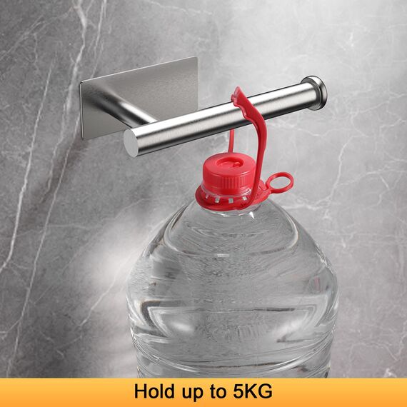 Ibergrif MK34052 - Selbstklebender Toilettenpapierhalter, klopapierhalter WC Ohne Bohren, Toilettenpapier Halterung, Edelstahl, Einheitsgröße, Grau (Packung mit 2)