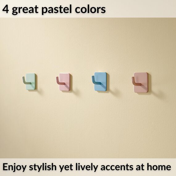 DEKAZIA® 8 Kleiderhaken Kinder grün – Garderobenhaken Kindergarderobe Wandhaken Kinderzimmer – Klebehaken selbstklebend Haken Garderobe Kinderhaken Wand