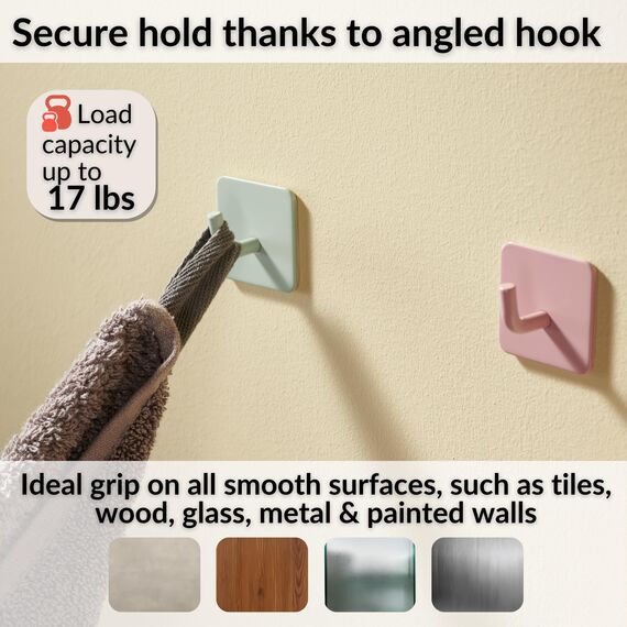 DEKAZIA® 8 Kleiderhaken Kinder orange – Garderobenhaken Kindergarderobe Haken Kindergarderobe Wandhaken Kinder Kinderzimmer – Klebehaken Haken Garderobe Kinderhaken Wand