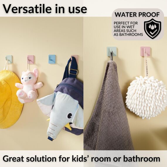 DEKAZIA® 8 Kleiderhaken Kinder grün – Garderobenhaken Kindergarderobe Wandhaken Kinderzimmer – Klebehaken selbstklebend Haken Garderobe Kinderhaken Wand