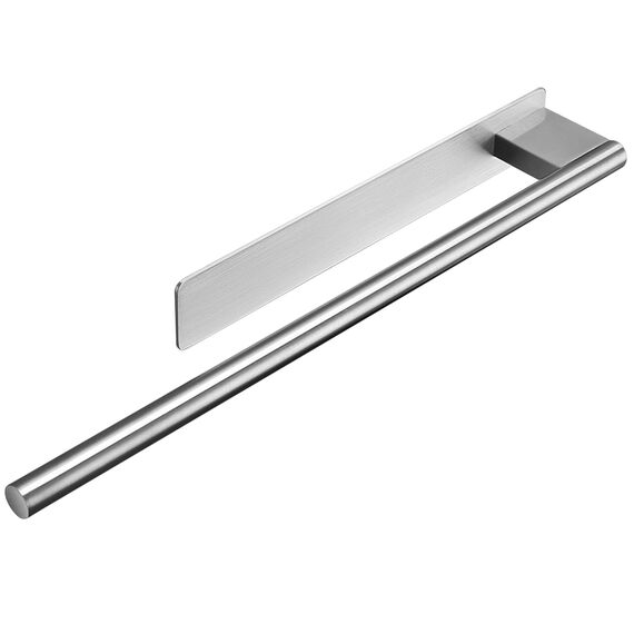 Dvocel Handtuchhalter ohne Bohren Handtuchstange zum Kleben 304 Edelstahl Silber Gebürstet Einarmig selbstklebend Wand Montierter Handtuchhalter für Badezimmer und Küche