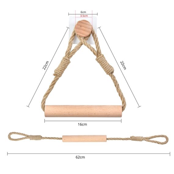Toilettenpapierhalter ohne Bohren Klopapierhalter Klopapierrollenhalter Vintage Handtuchhalter WC Papier Halterung für WC Badezimmer Bad Vintage Dekoration Boho Deko Industrie Seil