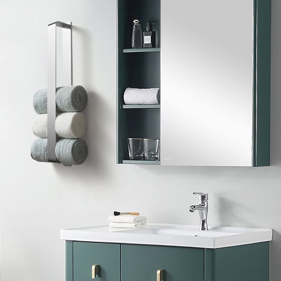 Handtuchhalter Ohne Bohren, Gästehandtuchhalter Selbstklebend, Edelstahl Handtuchstange Wandmontage 42CM