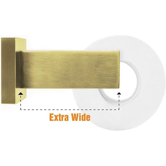 HITSLAM Gold Toilettenpapierhalter Messing Gebürstet mit Bohren Edelstahl 304 Klopapierhalte für Küche und Badzimmer Toilette Toilettenpapier Quadrat WC Papier Halterung Rostfrei Klopapierhalter