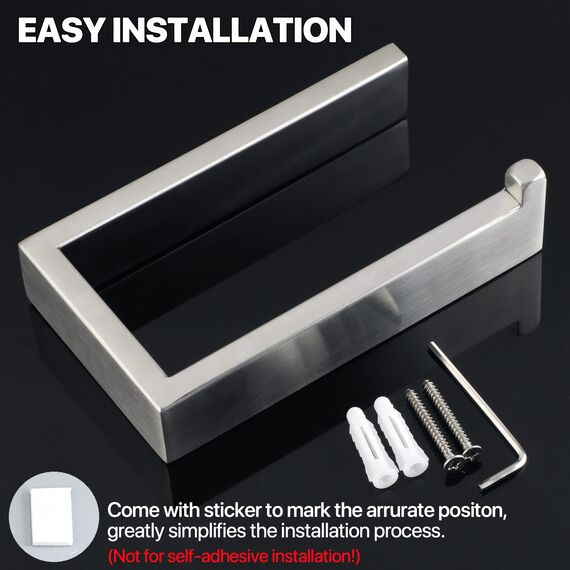 SAYAYO Toilettenpapierhalter Klopapierhalter Gebürstete Edelstahl Toilettenpapierhalter Bohren Toilet Paper Holder WC Rollenhalter für Badezimmer und Küchen