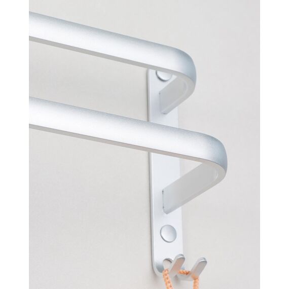 80CM Handtuchhalter Ohne Bohren, Handtuchhalter Silber, Handtuchhalter Bad, Handtuchhalter Wand Badezimmer Zubehör Set, Handtuchhalter Küche Handtuchstange Ohne Bohren