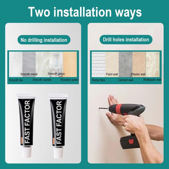 Juego de Accesorios para baño de 60cm White, Handtuchhalter weiß, Handtuchhalter Bad, Handtuchhalter Wand Badezimmer Zubehör Set, Küche Handtuchstange Ohne Bohren