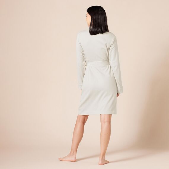 Amazon Essentials Damen Leichter Waffel-Bademantel, Mittellang (Erhältlich In Übergröße), Beige, L