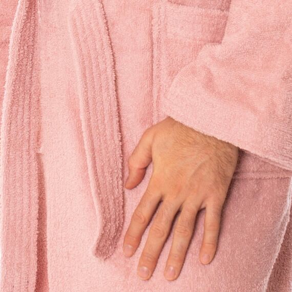 Lavea® Mexico – Bademantel Damen & Herren aus 100% Baumwolle – weicher Frottee Morgenmantel mit Kapuze, Unisex Design, Ideal für Sauna & Zuhause, saugstark & pflegeleicht