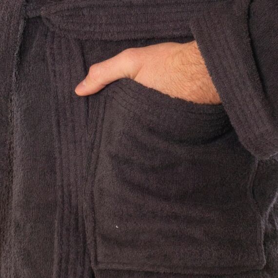 Lavea® Mexico – Bademantel Damen & Herren aus 100% Baumwolle – weicher Frottee Morgenmantel mit Kapuze, Unisex Design, Ideal für Sauna & Zuhause, saugstark & pflegeleicht