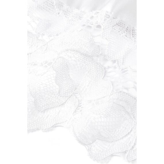 BABEYOND Damen Morgenmantel Lang Kurz Einfarbiger Bademantel Spitzen Ärmel Seide Satin Kimono Kleid Damen Sommer Robe Reine Farbe Schlafmantel (Lang - Weiß)