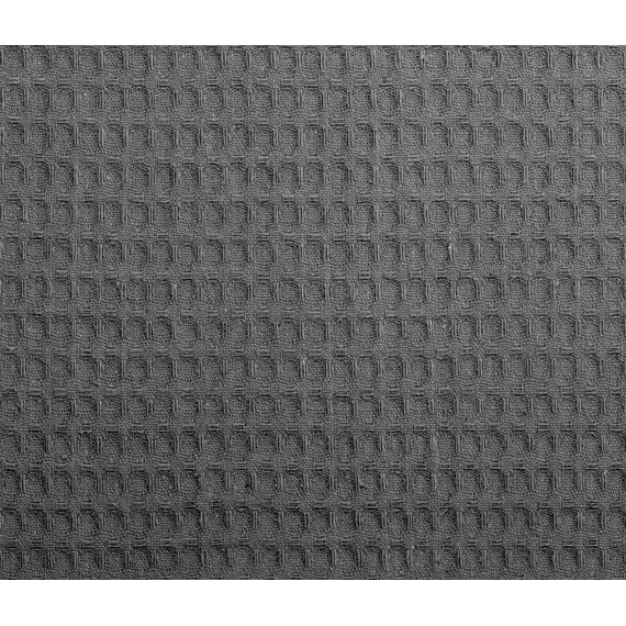 Brandsseller Unisex Bademantel aus Baumwolle L – Leichter Morgenmantel aus Waffel-Piqué für Damen & Herren – Saunamantel / Hausmantel für Wellness & Zuhause - Anthrazit