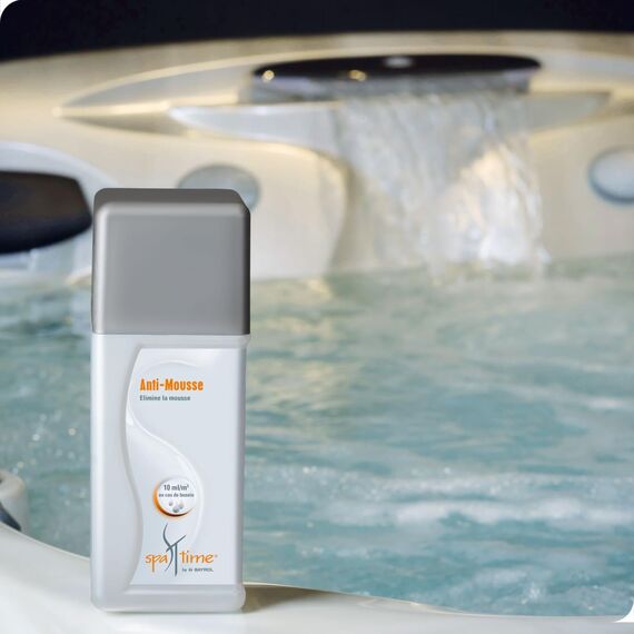 SpaTime by BAYROL - Schaum-Ex 1 L - Whirlpool Entschäumer - Whirlpool Schaum Entferner - Schnelle Wirkung - Antischaummittel Whirlpool Reiniger