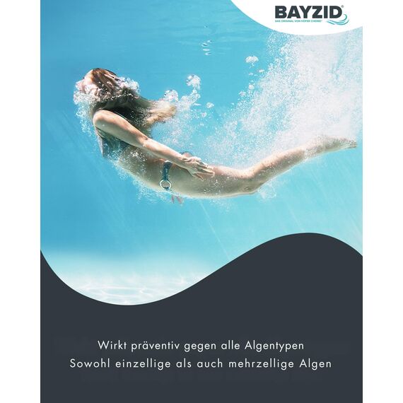 Höfer Chemie Algizid Algenverhütung 2 x 5L - Algenvernichter Pool - Präventiver Schutz vor Algen, Bakterien & Pilzen - Für Sauberes Wasser