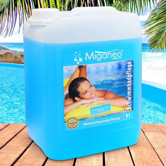 Miganeo Winterpflegemittel/Überwinterungskonzentrat 5 Liter - Algenverhütung | pH-Stabilisierung | Kalkverhütung