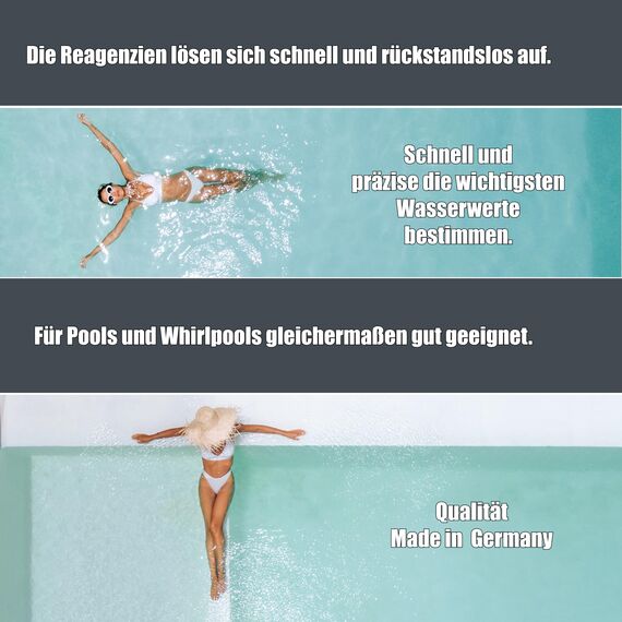 POWERHAUS24 120 Rapid Testtabletten 60 x pH-Wert Phenol Red 60 x DPD1 Chlor