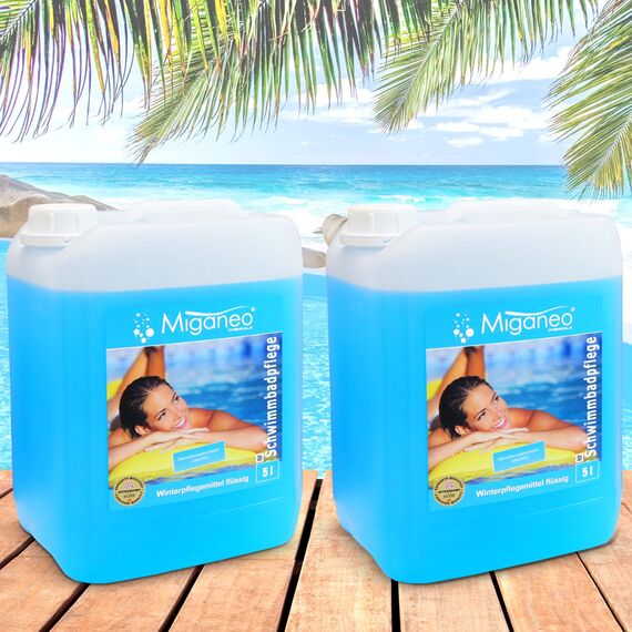 Miganeo Winterpflegemittel/Überwinterungskonzentrat 10 Liter - Algenverhütung | pH-Stabilisierung | Kalkverhütung