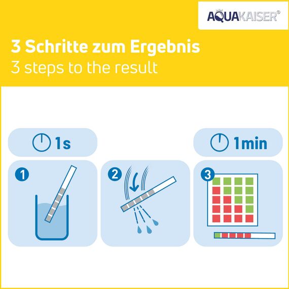 Wasserhärte Teststreifen °dH – 20 Stück – einzeln versiegelt – Made in Germany – Wasserhärtetest für Trinkwasser, Pool, Aquarium, Geschirrspüler