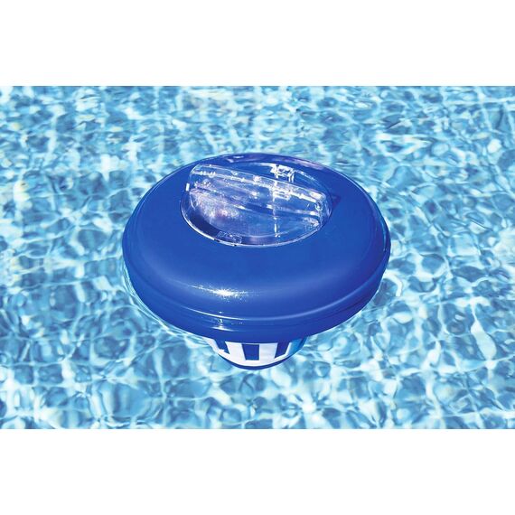 Bestway Flowclear | Dosierschwimmer Testkit | 16,5 cm Ø | Einfache Überprüfung des Chemiegehalts | Poolwasser sauber und kristallklar